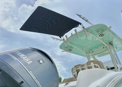Dev Fishing SS 50 Rocket Launcher Stern Center Console Boat Sun Shade BLACK