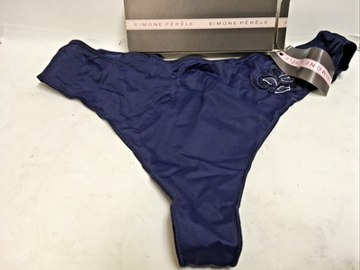 Simone Perele Andora Women's Navy Thong Panty French size #5 NIB