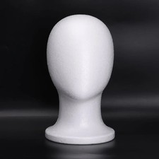 Lightweight White Foam Mannequin Head Wig Display Stand for Wigs 1Pc