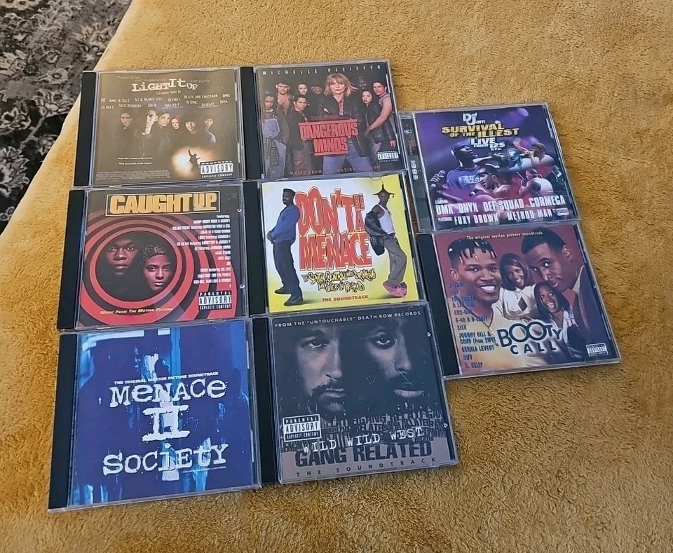 Rap Hip-Hop Motion Picture Soundtrack CD Lot (8) Menace II Society *Read* Foto 2 de 4