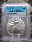 2015 (P) American SILVER Eagle $1 ICG MS69 #164 🗝️PHILADELPIA🗝️ Low Mintage