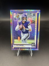 J.J. MCCARTHY 2025 DONRUSS OPTIC FOOTBALL FIRE emoji  PRIZM VIKINGS  SP