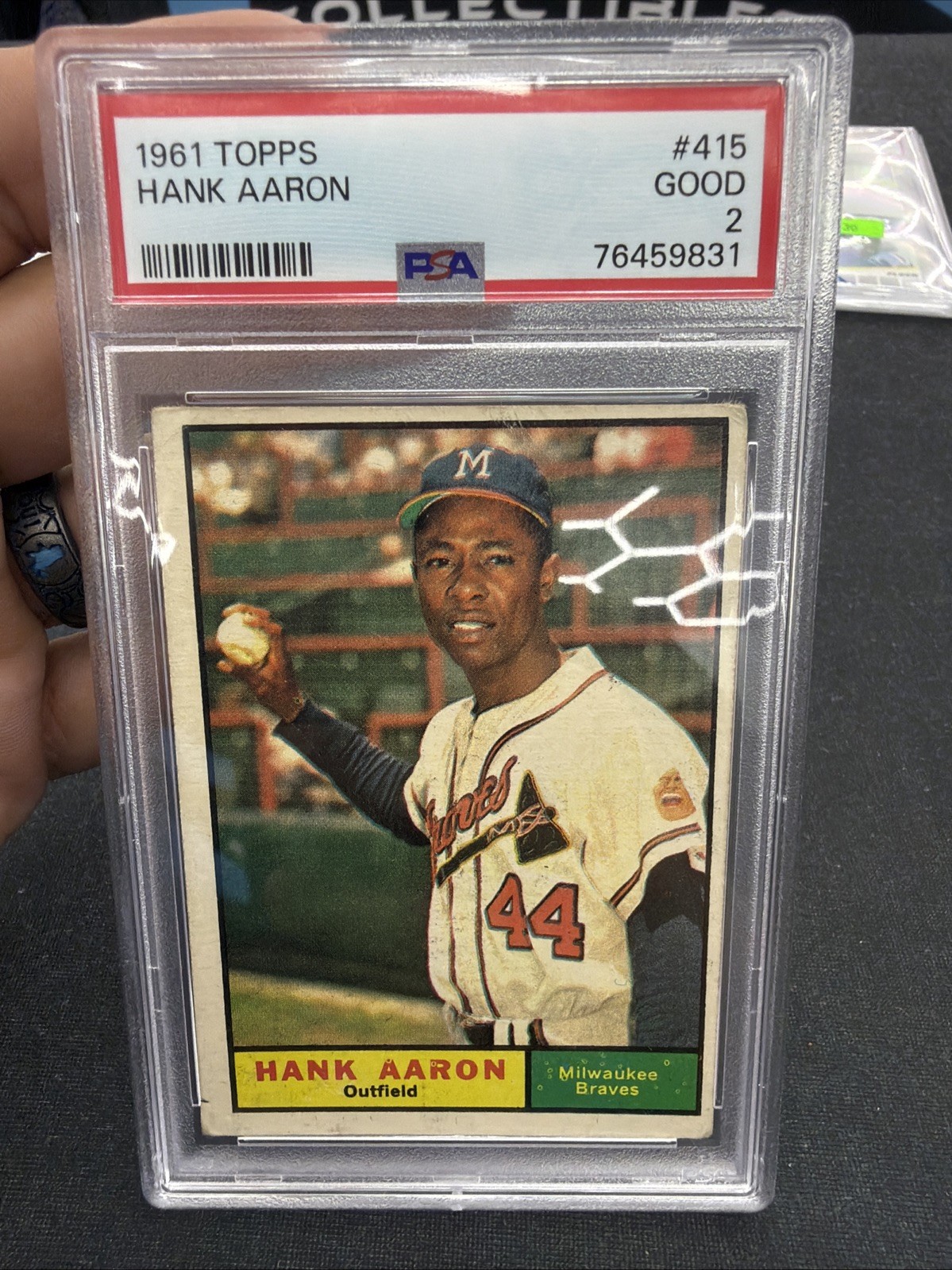 1961 Topps Hank Aaron #415 PSA 2