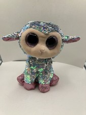 TY Flippables Sequin Plush - TULIP the Lamb (6 inch) - MWMTs  Beanie Boos