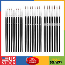 30Pcs Detail Paint Brushes, Fine Tip Paint Brush with 3 Sizes 0 00 000 Mini