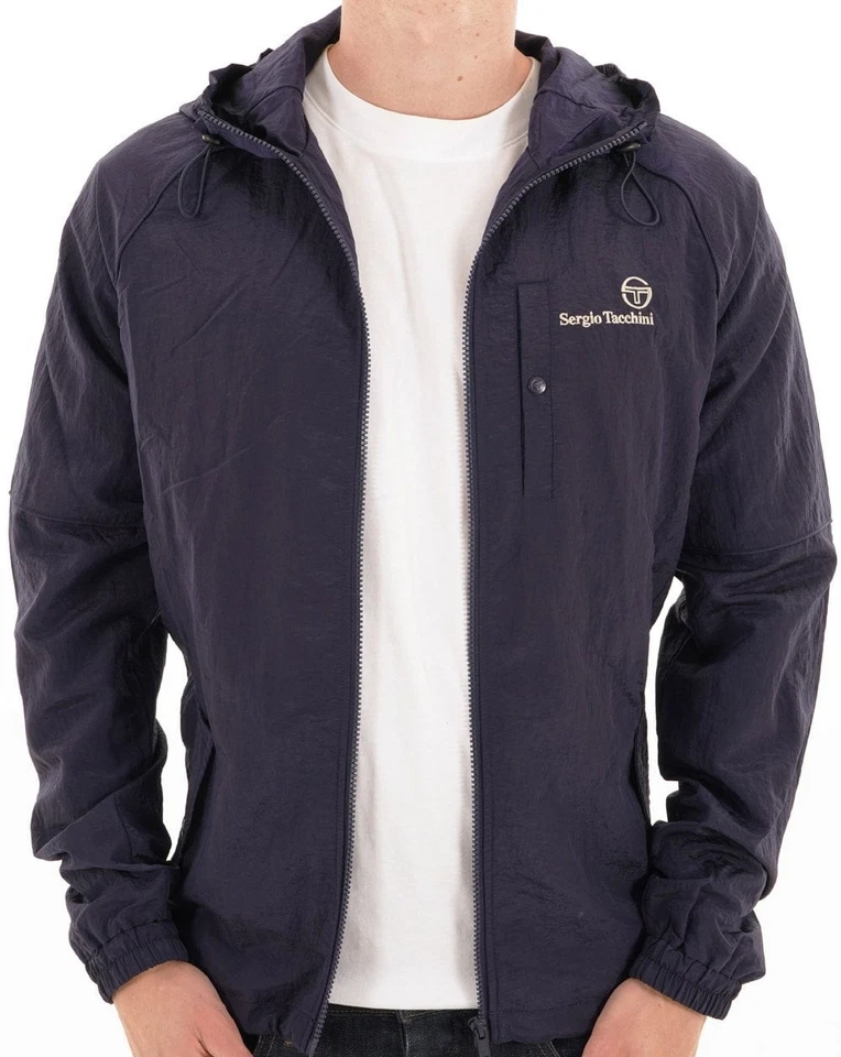 Sergio Tacchini Maldini Hooded Jacket Navy Blue - Image 2 of 4