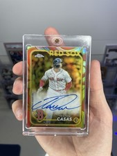 2024 Topps Gilded Chrome Gold Rose Gold /25 Triston Casas Auto Red Sox