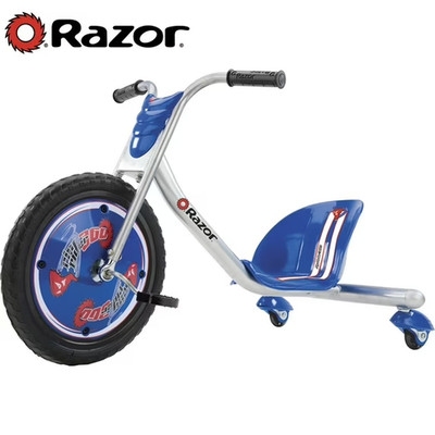 RipRider 360 Drift Trike Blue 16'' Front Wheel 3-Wheel Ride-On Ages 5+
