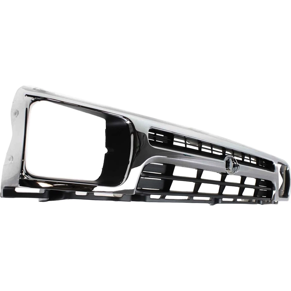 Grille For 92-95 Toyota Pickup Chrome Shell w/ Black Insert Plastic - Image 3 of 4