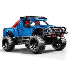 Car Building Block Set F-150 Off-Road Pickup Truck Kit Plastic Toy Gift for Kid 