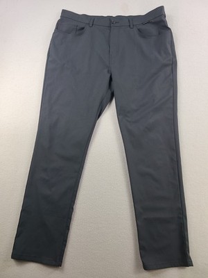 Travis Mathew Performance Chino Mens 38x32 Gray Lightweight Stretch Golf