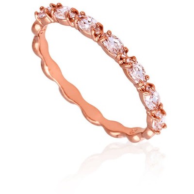 Swarovski Vittore Band Ring Rose Gold Shiny White