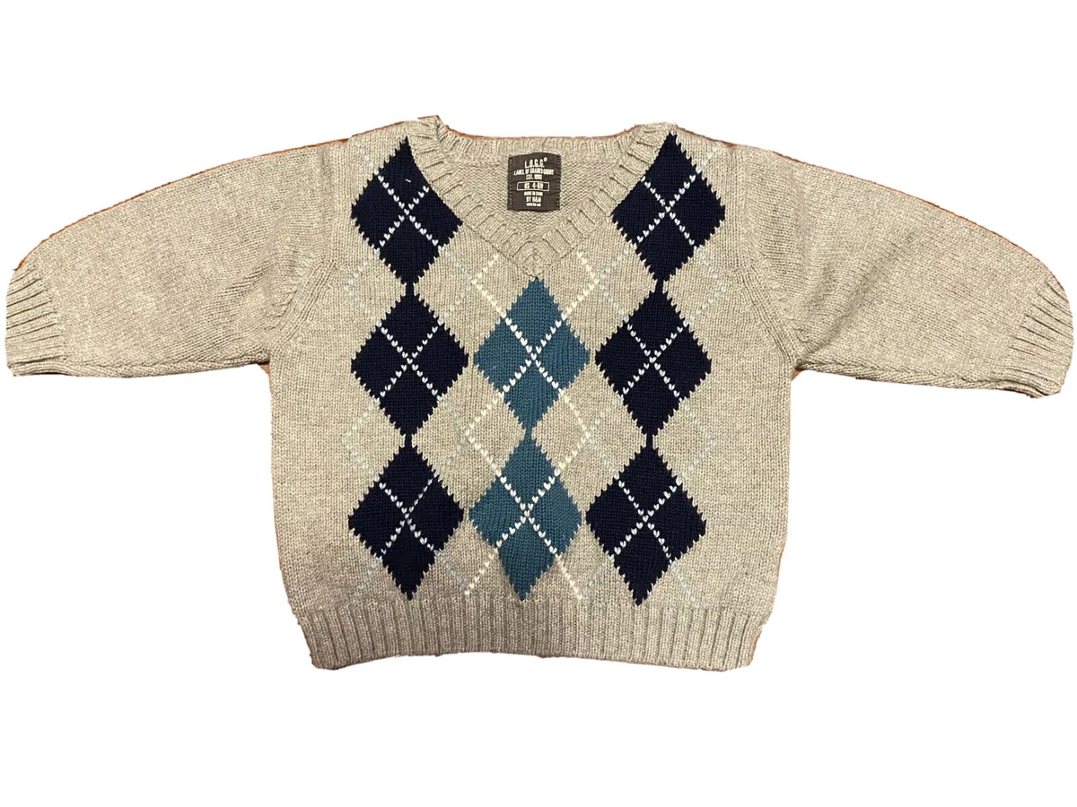 Baby argyle deals sweater