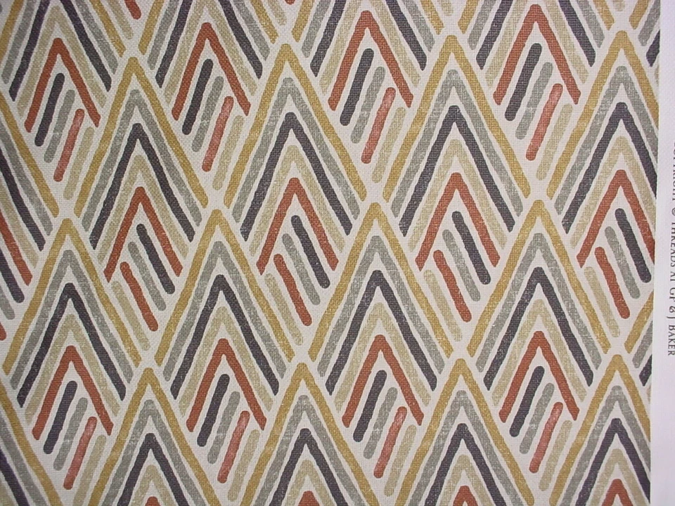 2-1/8Y Threads ED75041 Vista Linen Navy Printed Chevron Linen Upholstery Fabric - Image 3 of 4