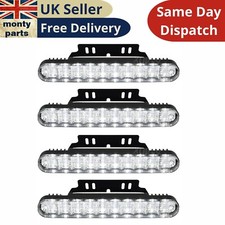 Universale 8 LED Auto Griglia Paraurti Anteriore Luce Corsa Luci 4pcs 12V Camper