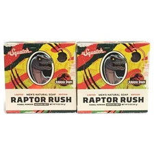 (2 PACK) Dr. Squatch Men's Natural Soap - Raptor Rush, 5 oz