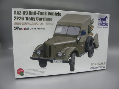 Kit Modèle Plastique Bronco 1/35 GAZ-69 2P26 'Baby Carriage' - Militaire, Neuf