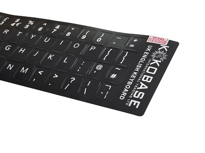 UK - Tastaturaufkleber Black Matt 48 Tasten komp. für Packard Bell Notebook