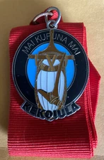 PADDLERS OF LAKA HILO MAI KUPUNA MAI 2nd PLACE REGATTA CANOE MEDAL HAWAII