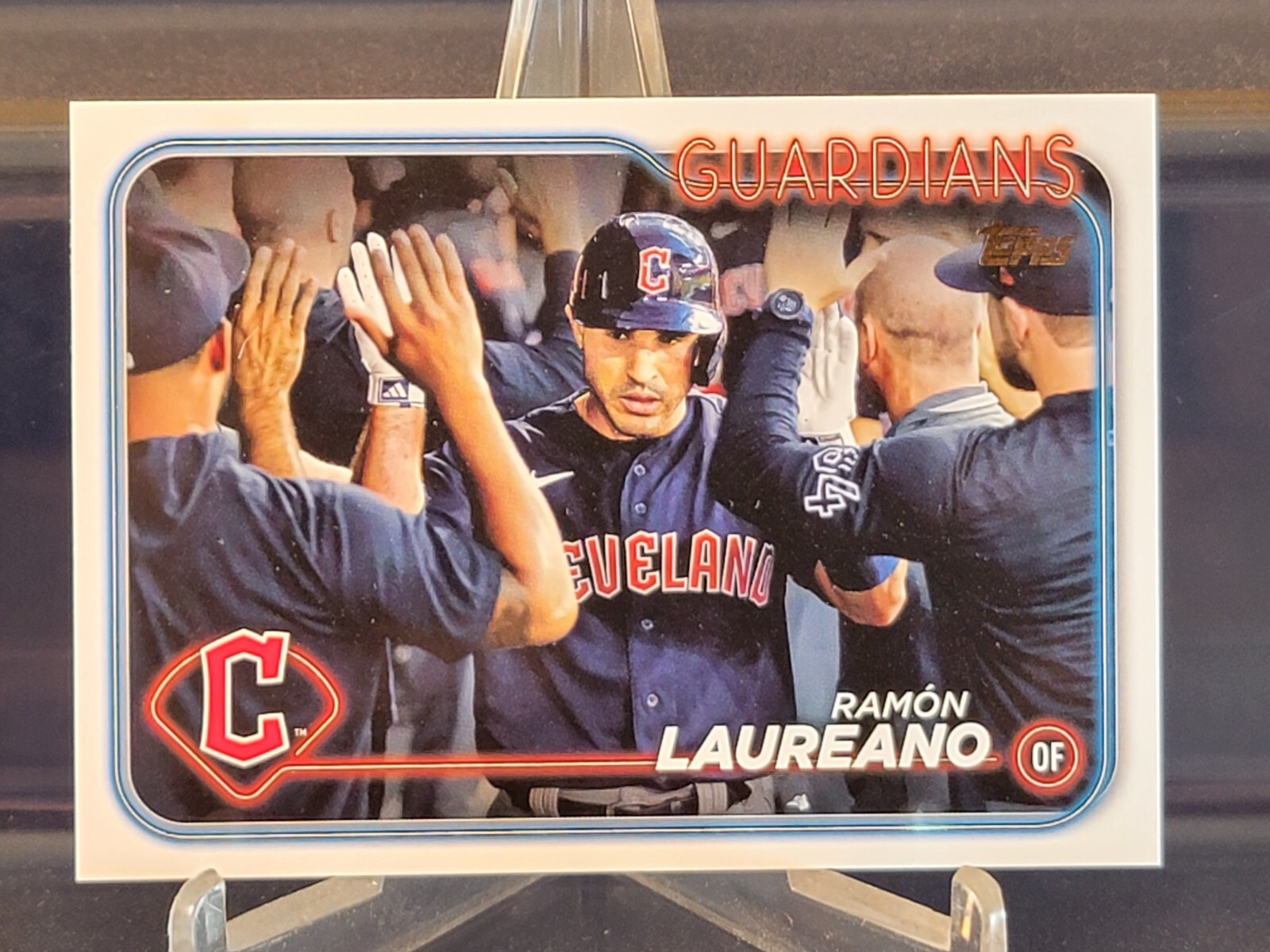 2024 Topps Series 2 #645 Ramon Laureano GOLDEN MIRROR SSP Cleveland Guardians