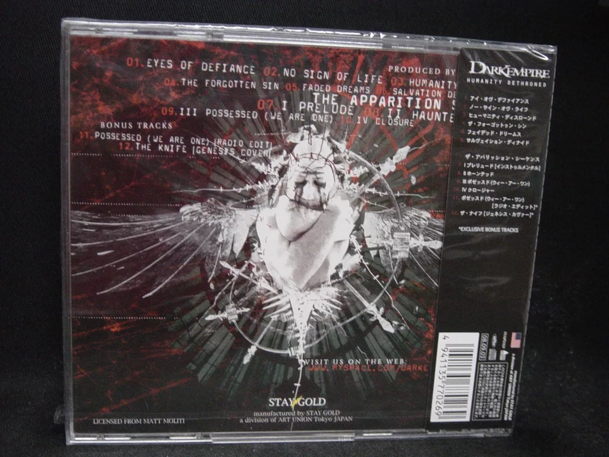 DARK EMPIRE Humanity Dethroned + 2 JAPAN CD Persuader Savage Circus US  Power HM
