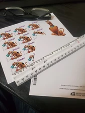 USPS Postage Stamps Sheet OF 12 First Class Letter  Scooby Doo