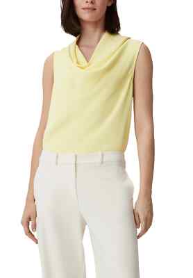 COMMA Bluse Gr.46 Gelb Wasserfallausschnitt UVP 49,00