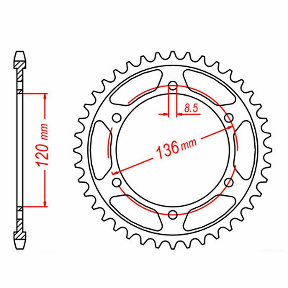 MTX Rear Sprocket 38T 11-49A-38 for sale online | eBay