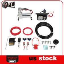 Air Lift Bag Control Kit 25804 Air Suspension Compressor Guage Switch Amps Kit