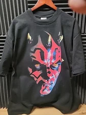 DARTH MAUL ON A SHAKA SUPERMAX HEAVYWEIGHT GARMET DYED T SHIRT