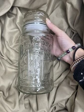 Rare Planters Peanuts 75th Anniversary Jar - 1981 - 8" - Mr. Peanut