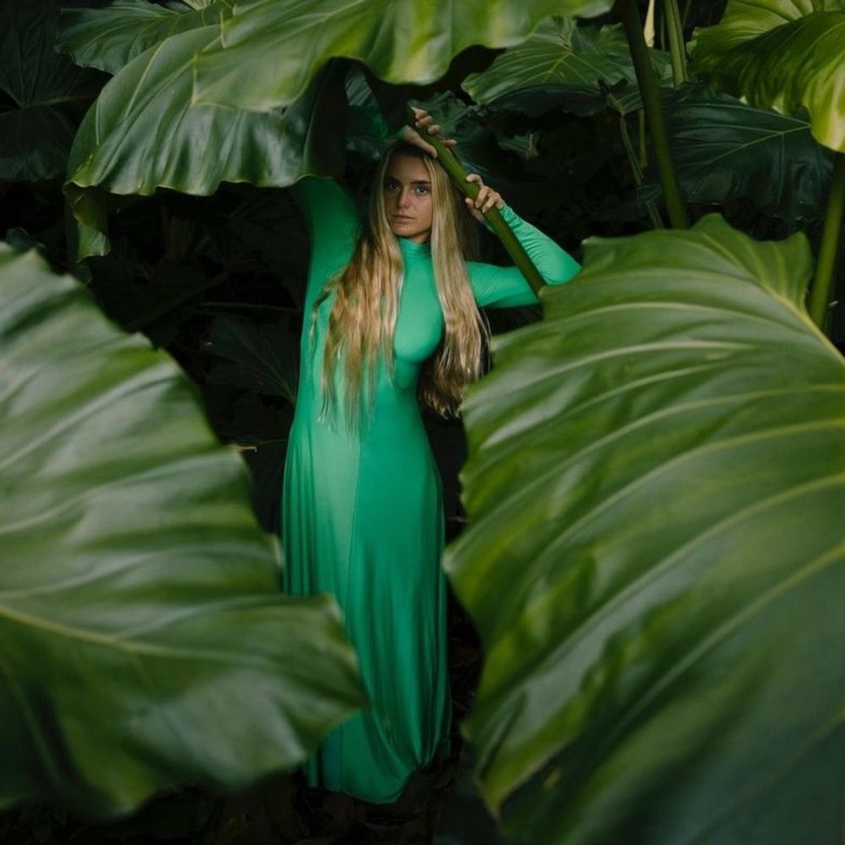 forte forte green dress bodycon synkro-clone-shobhitam-india