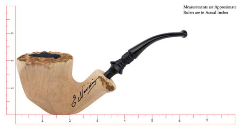 Erik Nording Pipe Organic Flowing Shapes Handmade Smoking Pipe, Signature Smooth - Picture 1 of 1