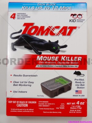 FREE FAST SH!! BRAND NEW! Tomcat Rat & Mouse Killer Child Resistant Bait Station