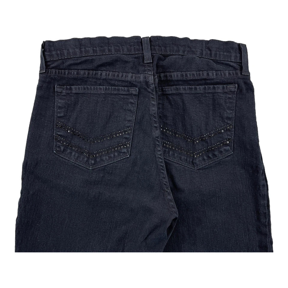NYDJ Women’s Jeans 6 Dark Blue Mid-Rise Cropped Stretch Denim Made in USA - Image 2 of 4