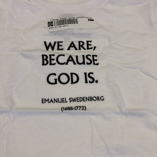 NWT Kid's Christian T-Shirt Emanuel Swedenborg Quote Size 3T White - Picture 3 of 4