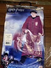 Harry Potter Robe Child Costume Medium 8-10 Rubies Hooded Robe  Clasp New 8E