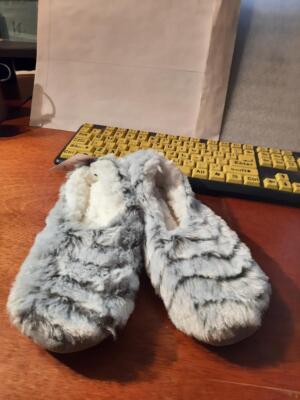 for Set Women's Faux Fur Cozy Pull-On Slipper Socks