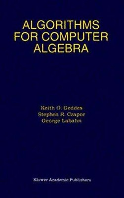 Algorithms for Computer Algebra Buch Springer