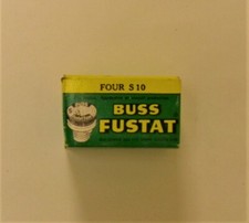 New Fustat Dual Element Fuses, 10 Amp., S Type, Box of 4, NOS.