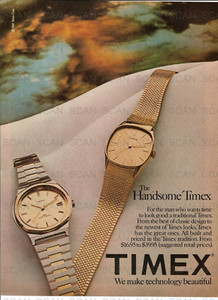 1982 Timex Watch Vintage Magazine Ad The Handsome Timex Wristwatch