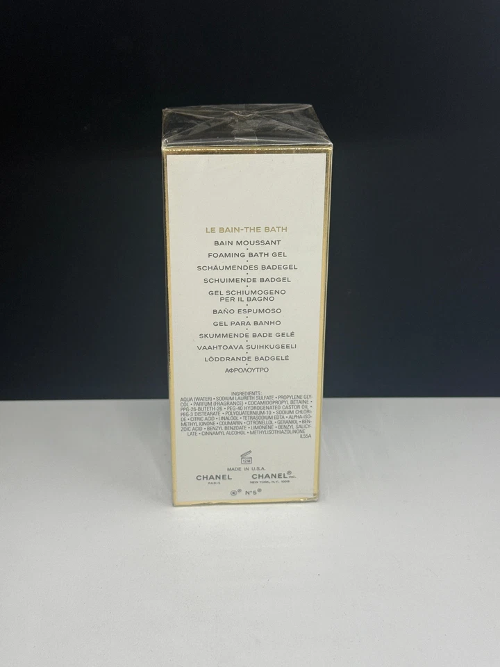 NUEVO Nº5 Chanel The Foaming Bath 6.8 OZ 200 ml caja de daños Foto 3 de 4