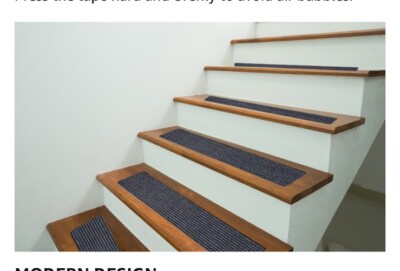 Tansciossa Grey 30x8 Pre Cut Rectangular Stair Treads For Wooden Steps 15 Pack