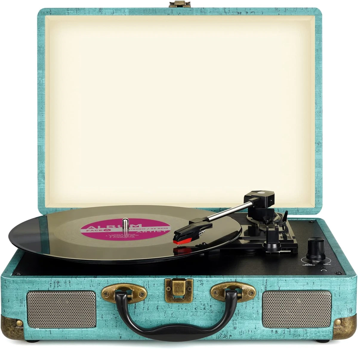 Giradischi Vinile, VIFLYKOO Giradischi Bluetooth Giradischi Vintage 3