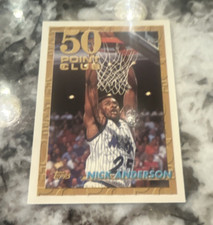 Topps 1993-94 Nick Anderson #50 Orlando Magic 50 Point Club Basketball Card