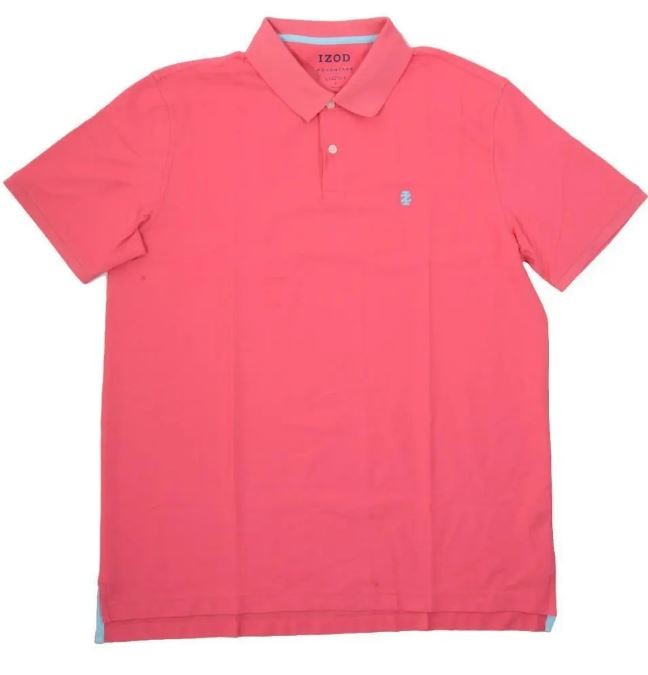 Мужская рубашка поло IZOD Solid Advantage Performance X-Large кораллового цвета