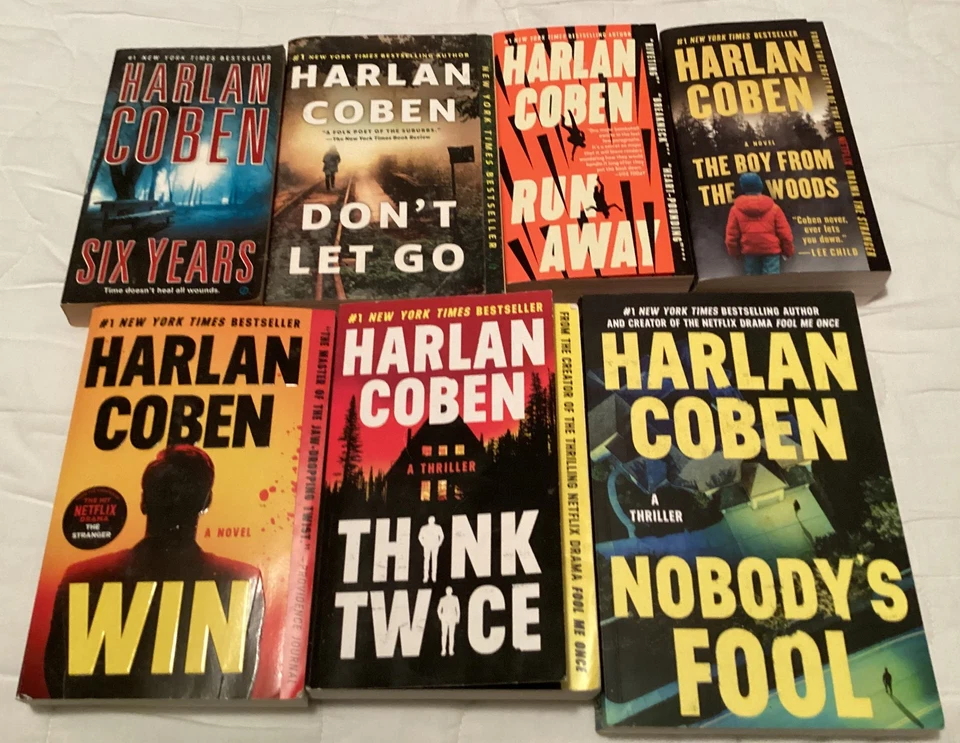 Lot of 7 Harlan Coben Paperbacks - Photo 1/1