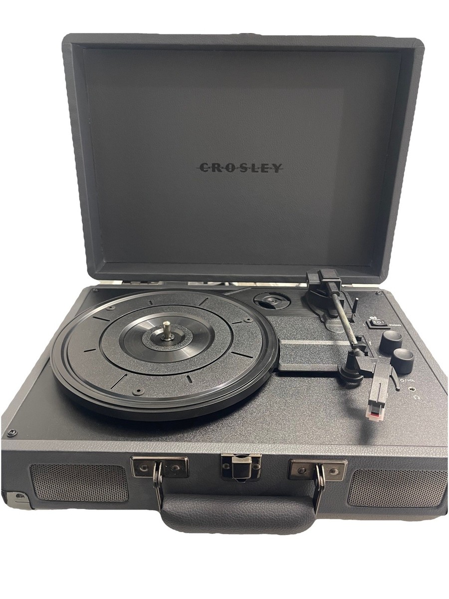 Crosley Cruiser Plus 3-Speed Bluetooth Record Player - Black/Gray