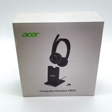 Acer Computer Headset HB02 Wireless Headphones With Charging Dock  USB Receiver