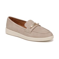 Women's Isla Hybrid Penny Loafers Warm Taupe Embossed Faux Nubuck